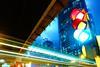 Traffic light, roads, city