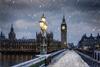 Parliament, London, snow