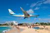 KLM aeroplane St Maarten Caribbean
