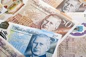 UK sterling, cash, notes, money