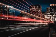 Cityscape, speed, night