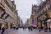 Glasgow high street, Scotland