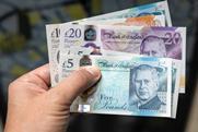 Cash, currency, UK sterling
