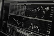 Stock market chart