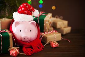 Christmas piggy bank