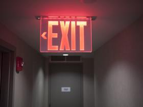 Exit sign