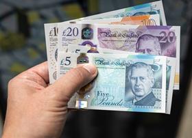 Cash, currency, UK sterling