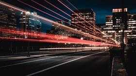 Cityscape, speed, night
