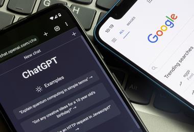 AI, artificial technology, ChatGPT, Google