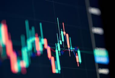 Stock market chart