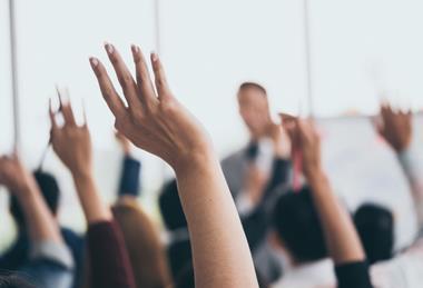 Vote, meeting, hands, survey, poll