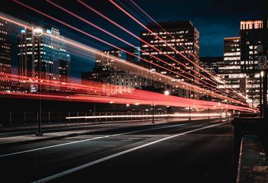 Cityscape, speed, night