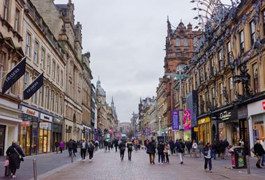 Glasgow high street, Scotland