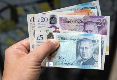 Cash, currency, UK sterling