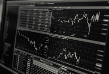 Stock market chart