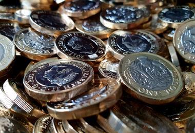 UK coins, sterling, cash