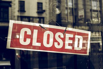 Closed sign