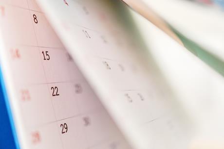 Calendar, dates, deadline