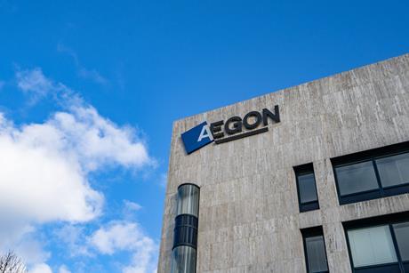Aegon office and logo