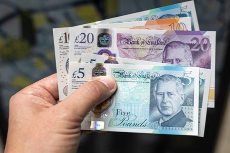 Cash, currency, UK sterling