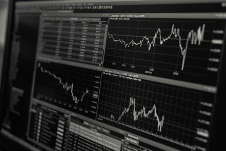 Stock market chart