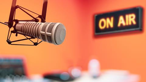 On air, podcast, microphone