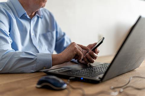 Laptop, technology, user, smartphone