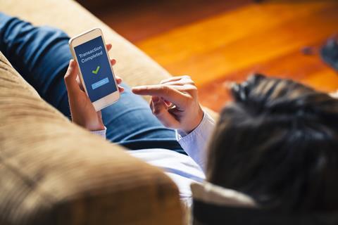 Transfer, smartphone, app, transaction