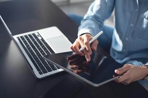 Laptop, smartphone, digital, technology