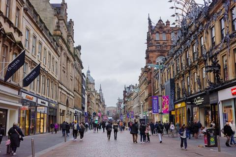 Glasgow high street, Scotland
