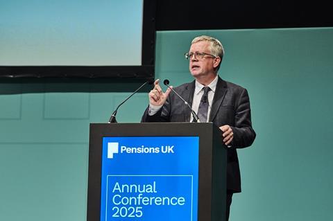 Professor Nick Pearce addresses the Pensions UK Annual Conference on 14 October
