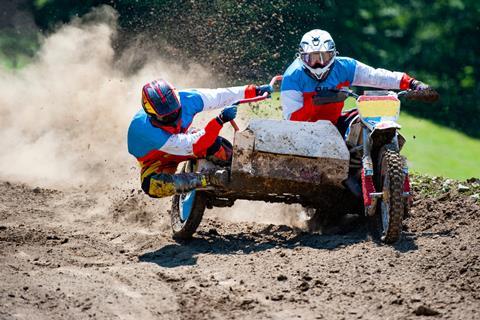 Motorbike and sidecar