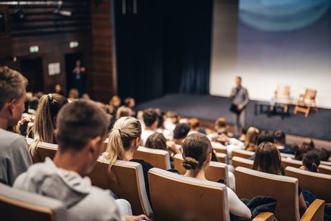 University, lecture hall, education