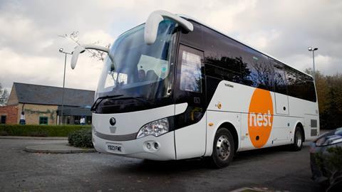 Nest bus from the 'Everyday Investors' campaign