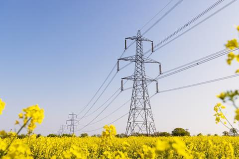 Electricity pylons, grid, energy
