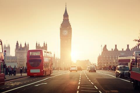 London sunset, Big Ben, parliament