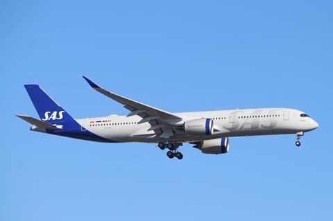 SAS, aeroplane, plane, Scandinavian Airlines System