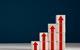 Increase, growth, consolidation, arrows