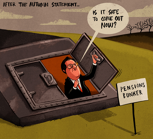 Emerging from the bunker