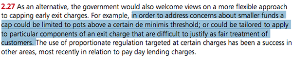 Pension transfers and early exit charges